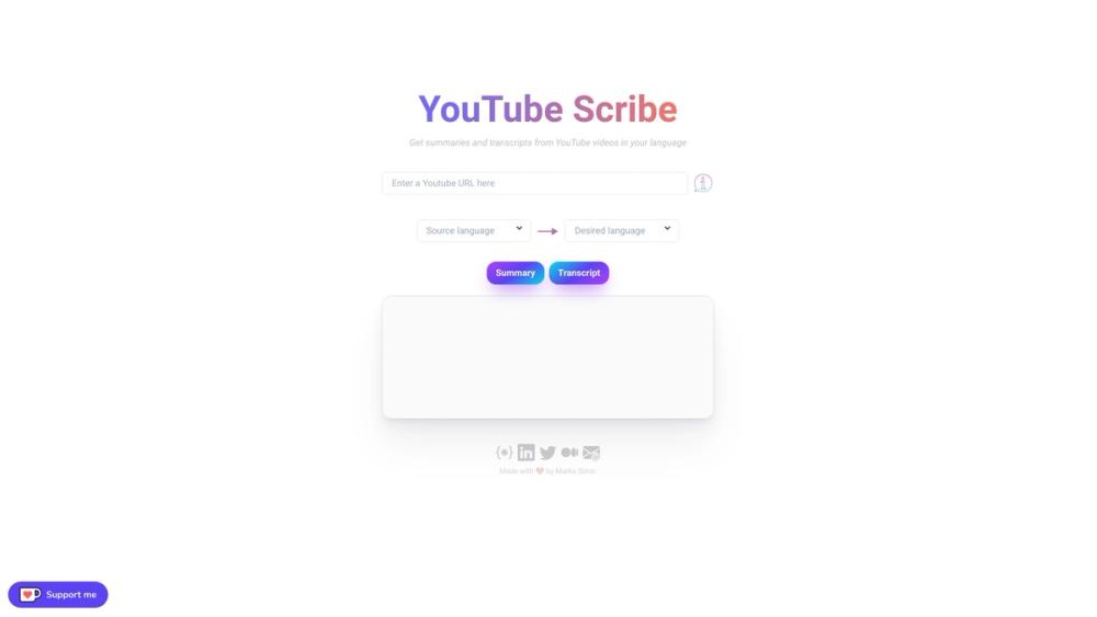 image for YouTube Scribe