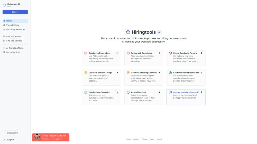 image for Hiringtools AI