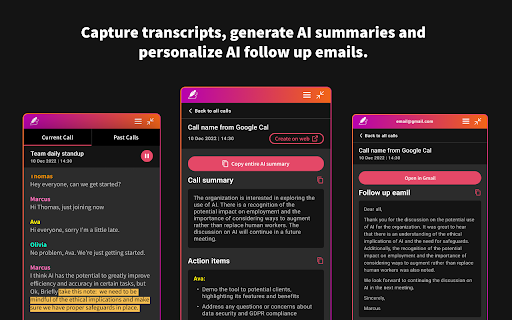 image for Briefly: AI meeting summary & email follow up