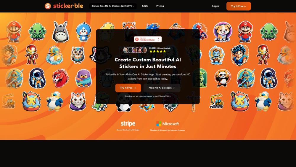 image for Stickerble: All-in-One AI Sticker App