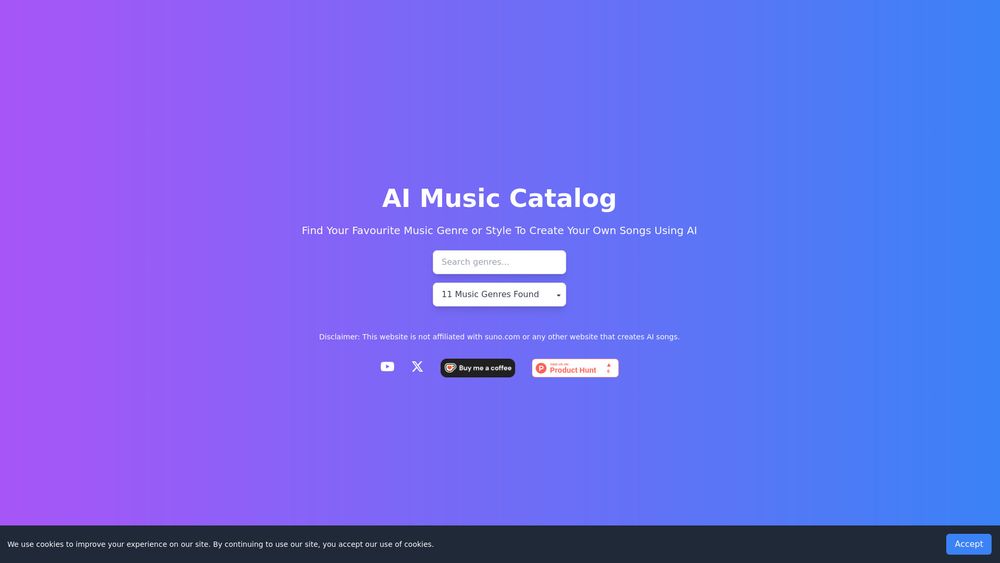 image for AI Music Catalog