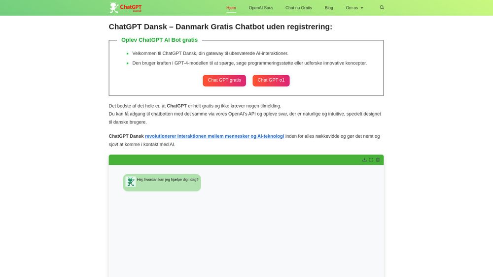 image for ChatGPT Dansk