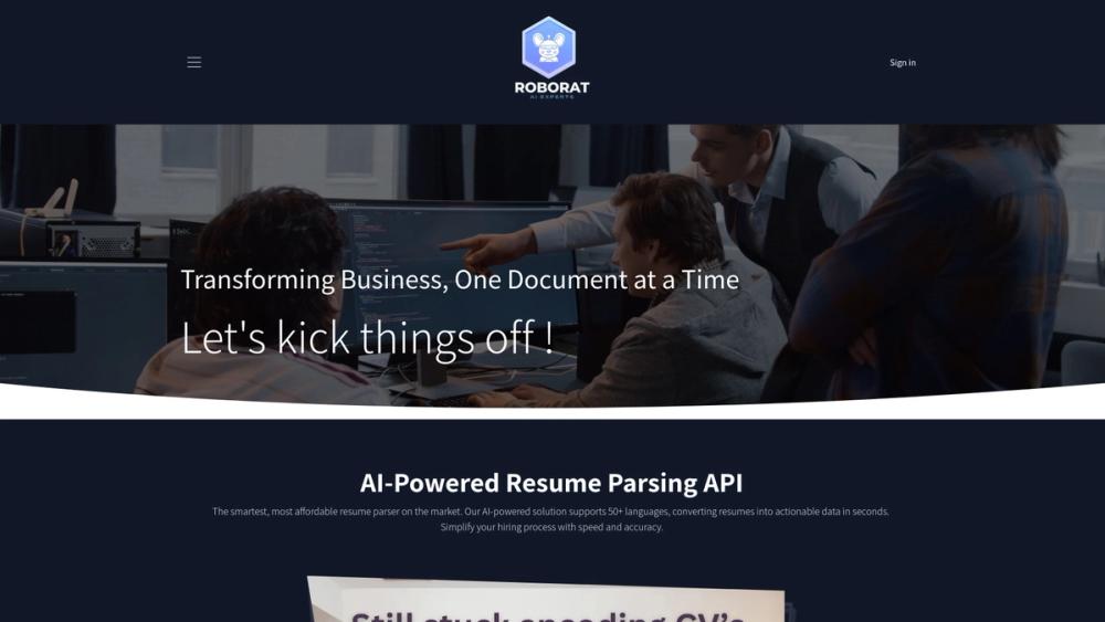 image for RoboRat Resume Parsing API