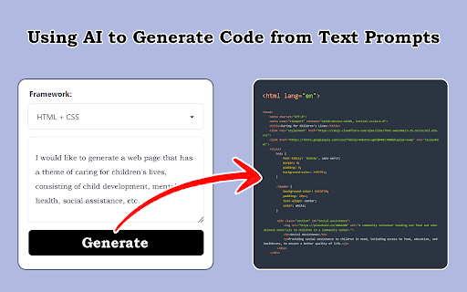 image for AI Front-End Code Generator