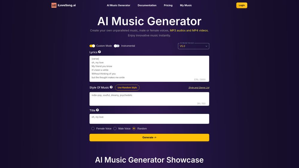 image for ilovesong.ai