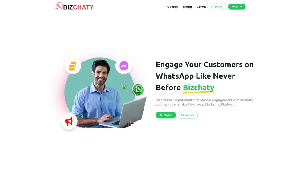 image for Bizchaty - WhatsApp marketing platform