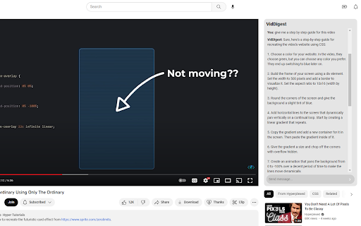 image for VidDigest - ChatGPT for Youtube Videos