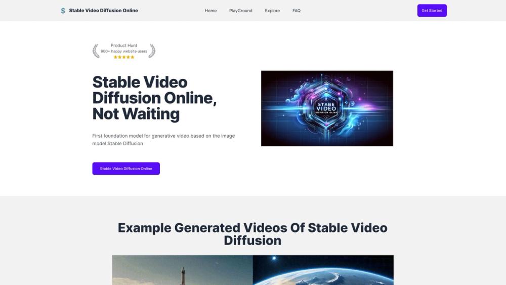 image for Stable Video Diffusion Online