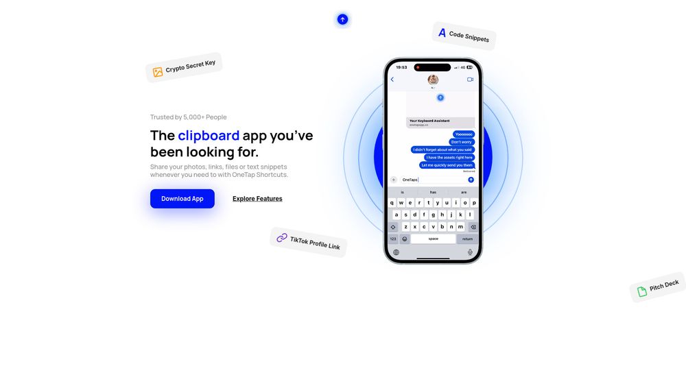 image for OneTap Clipboard App