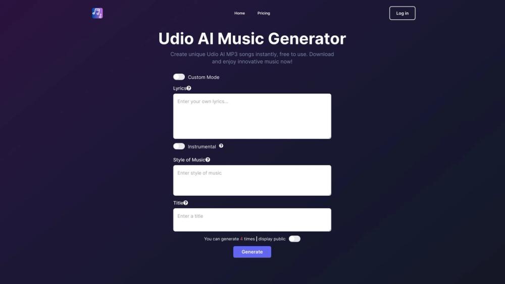 image for Udio AI