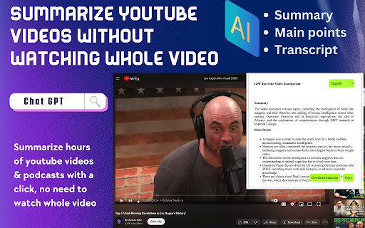 image for AI Youtube Summary
