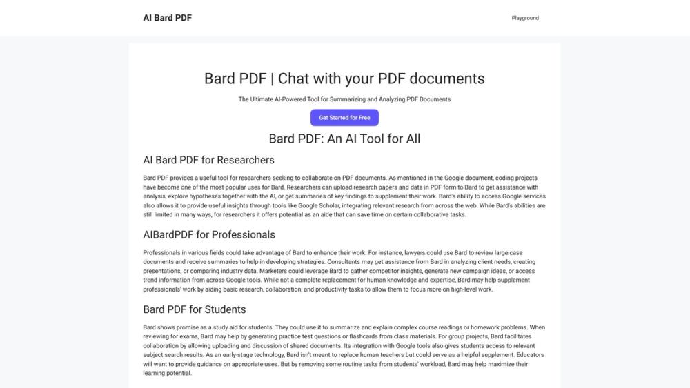 image for Bard PDF