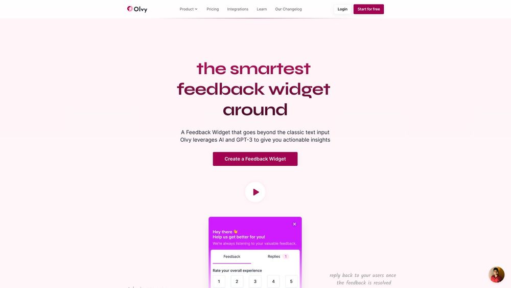 image for Feedback Widget by Olvy
