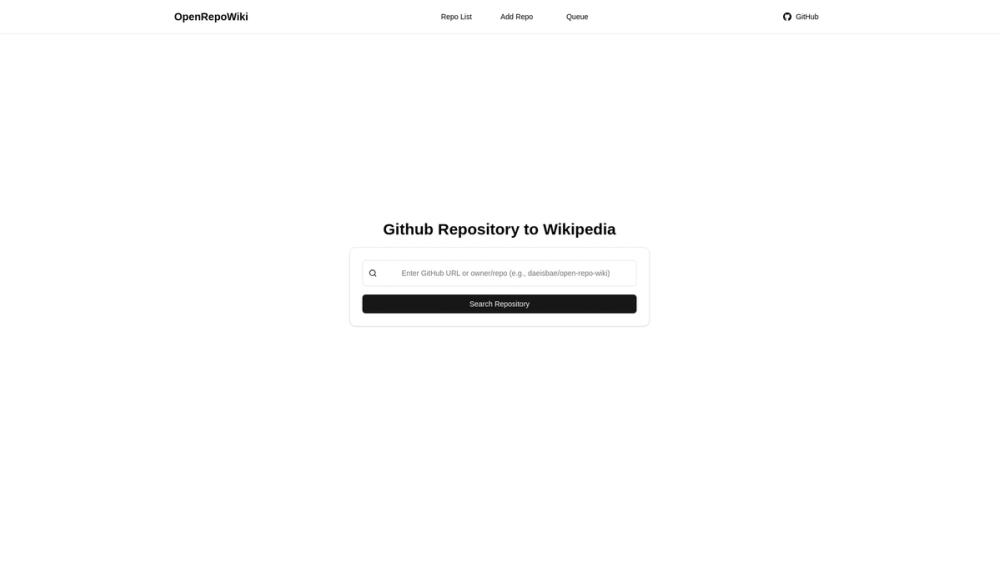 image for OpenRepoWiki