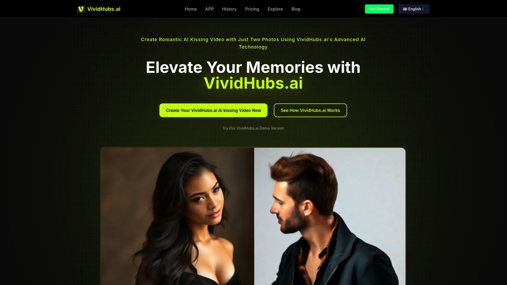 image for AI kissing video Generator - vividhubs.ai
