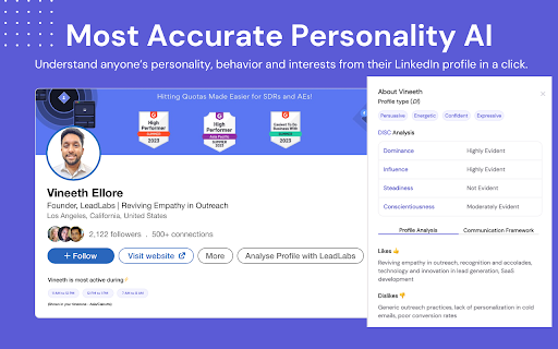 image for LeadLabs: Personality AI for Humanizing Outreach