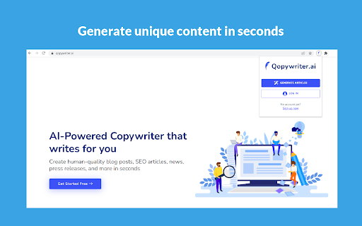 image for Qopywriter: AI-Powered Article Writer