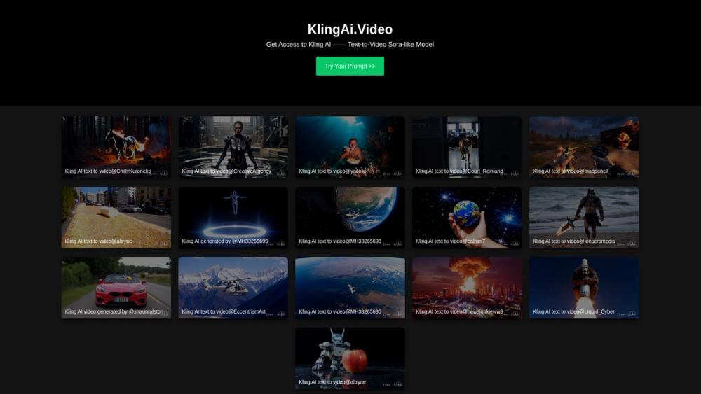 image for KlingAi Video Gallery