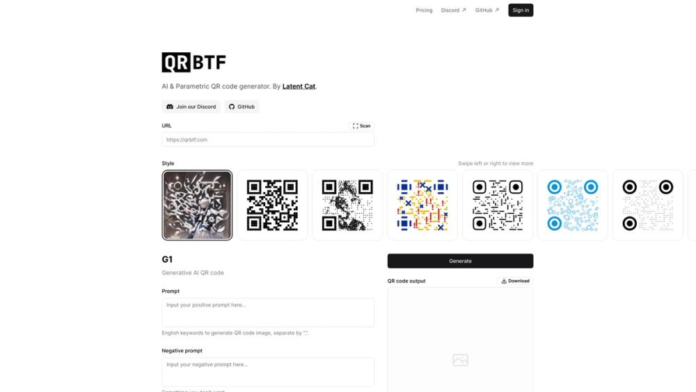 image for QRBTF - AI QR Code Generator