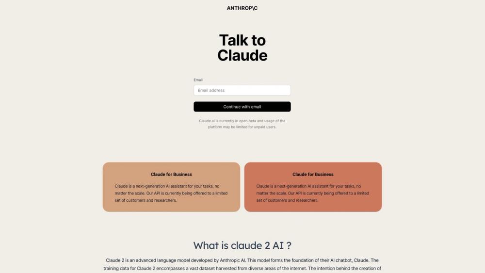 image for Claude 2 AI