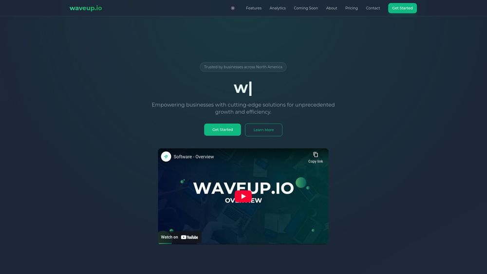image for waveup.io software.