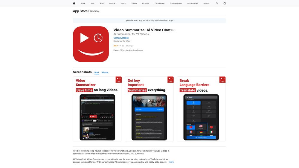 image for Ai Video Summarize for YouTube Videos