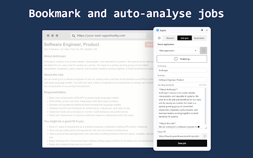 image for Applai: AI job application copilot and ghost writer