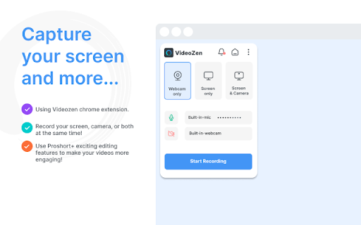 image for Videozen: Screen and Camera Recorder