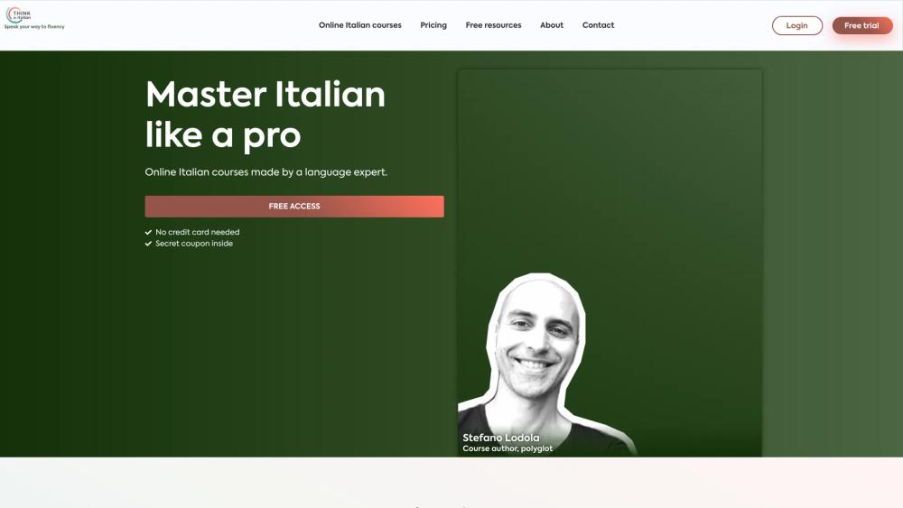 image for Think in Italian AI Tutor