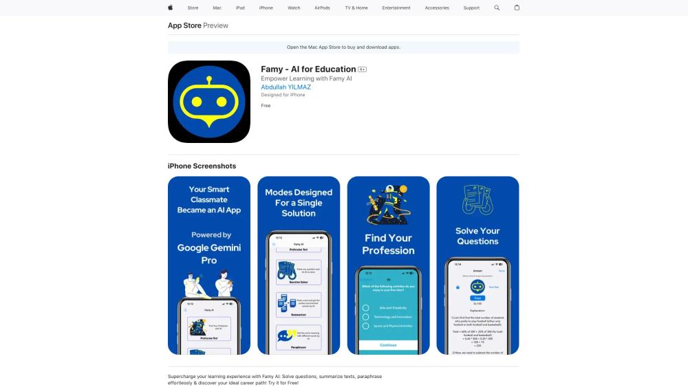 image for Famy - AI For Education (Gemini Pro)