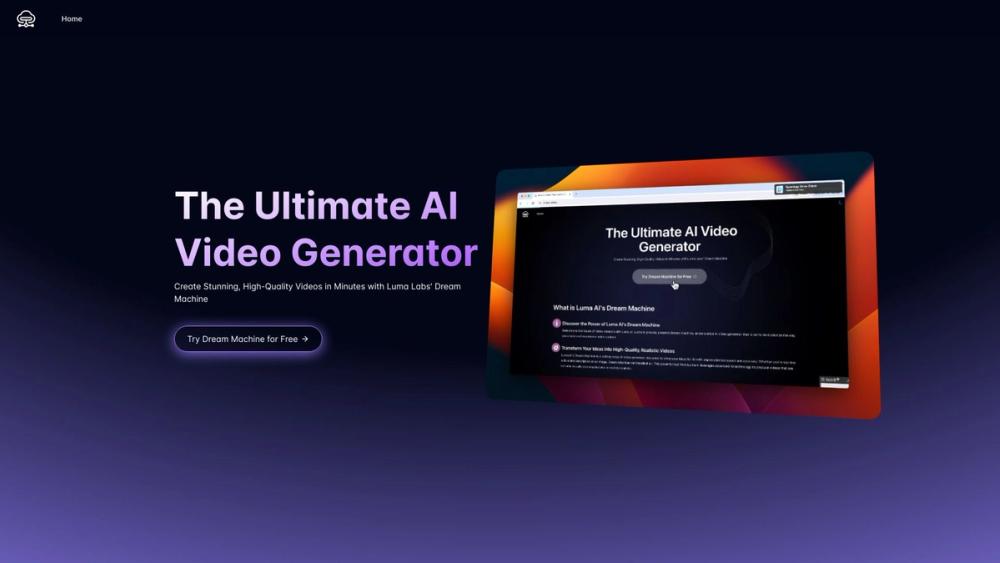 image for Luma AI Video Generator Free Online by Dream Machine