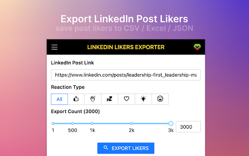 image for Likers Export for LinkedIn™️