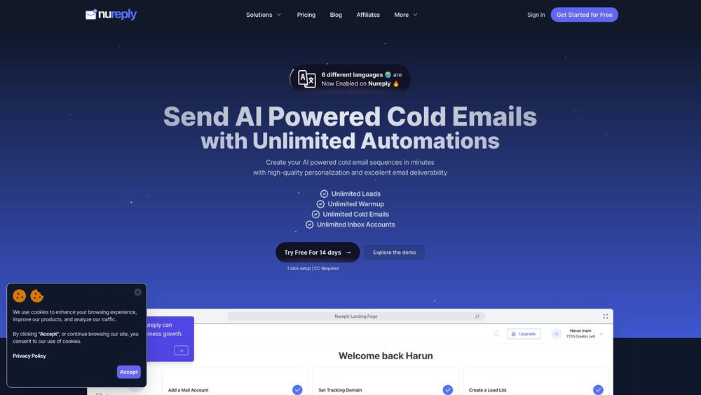image for Nureply - AI Powered Cold Outreach