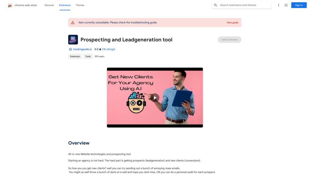 image for Prospecting and Leadgeneration tool