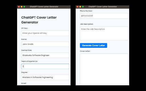 image for GPT Cover Letter Generator