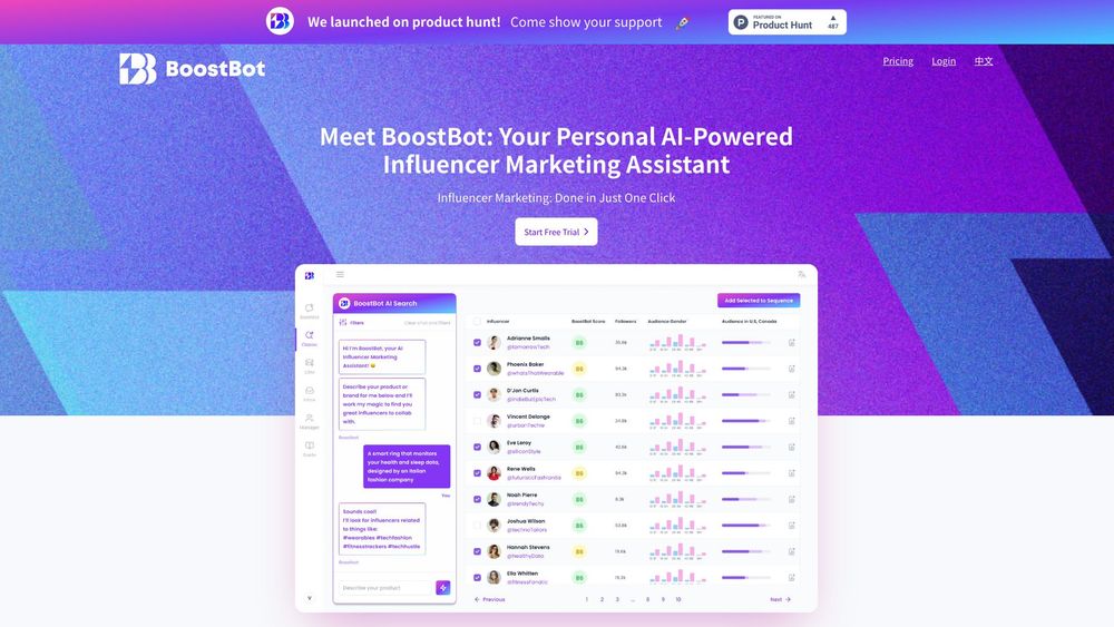 image for BoostBot - Influencer Marketing AI Agent