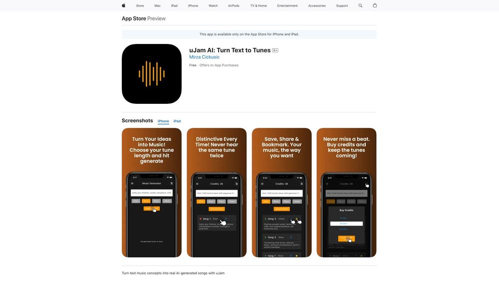 image for uJam AI: Turn Text to Tunes