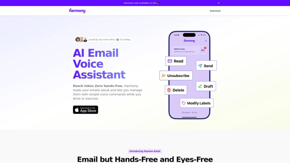 image for Harmony AI Email Assistant