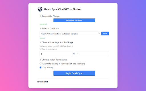 image for Save ChatGPT to Notion Database