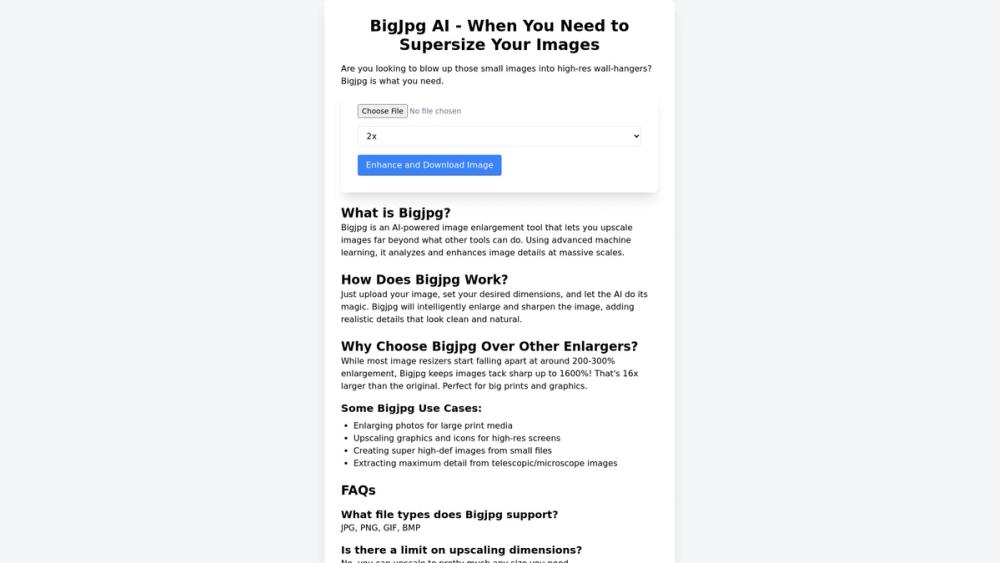 image for Bigjpg AI