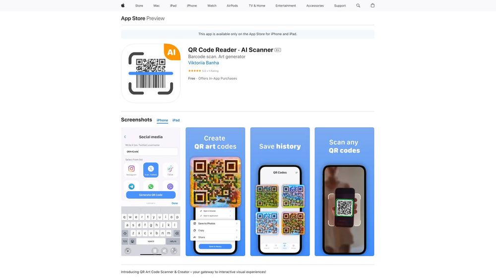 image for ‎QR Code Reader AI Scanner