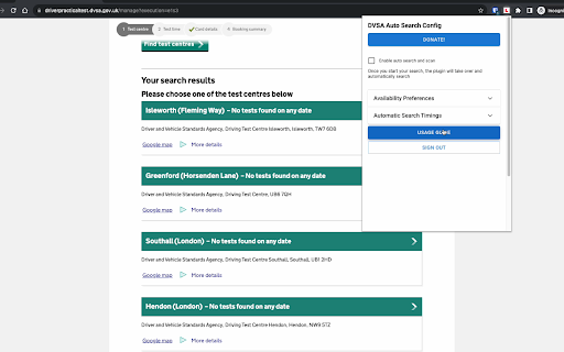 image for DVSA Booking Helper