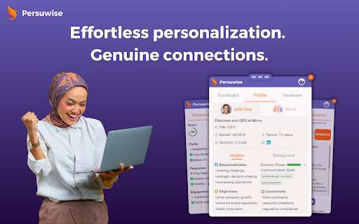 image for Persuwise: AI Writer & 360 Outreach Assistant