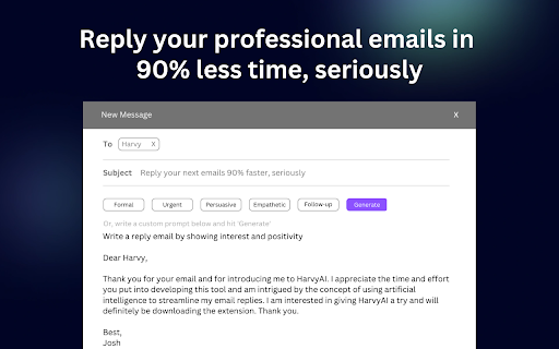 image for HarvyAI - Professional Email Assistant