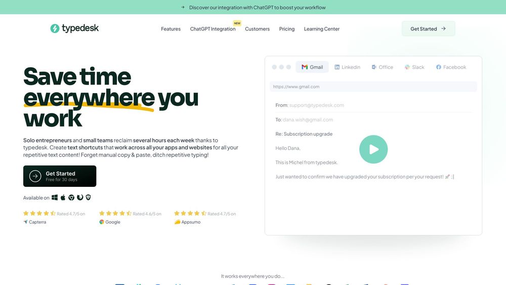 image for typedesk