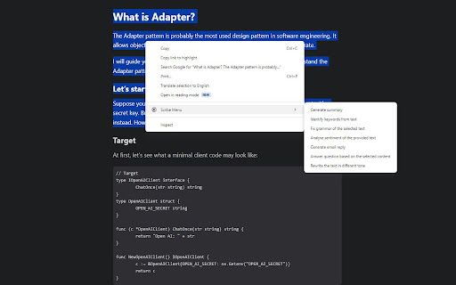 image for Scribe Menu