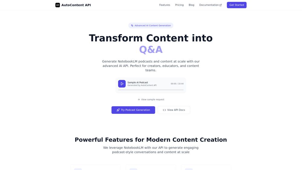 image for AutoContent API