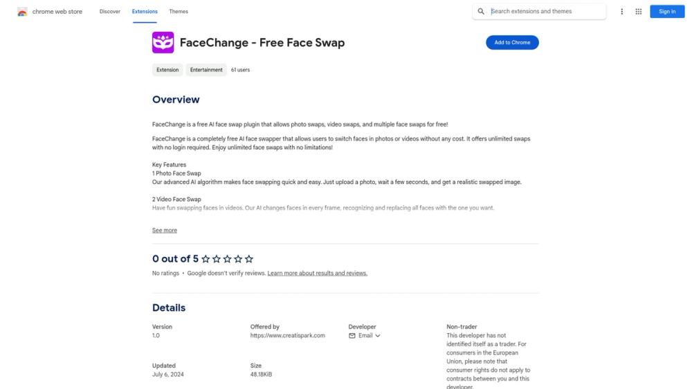 image for FaceChange - Free Face Swap
