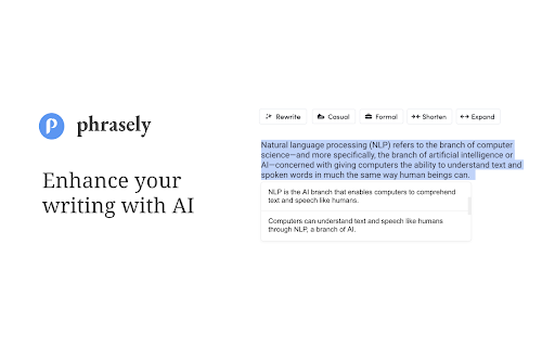 image for Phrasely - ChatGPT Writing Tool