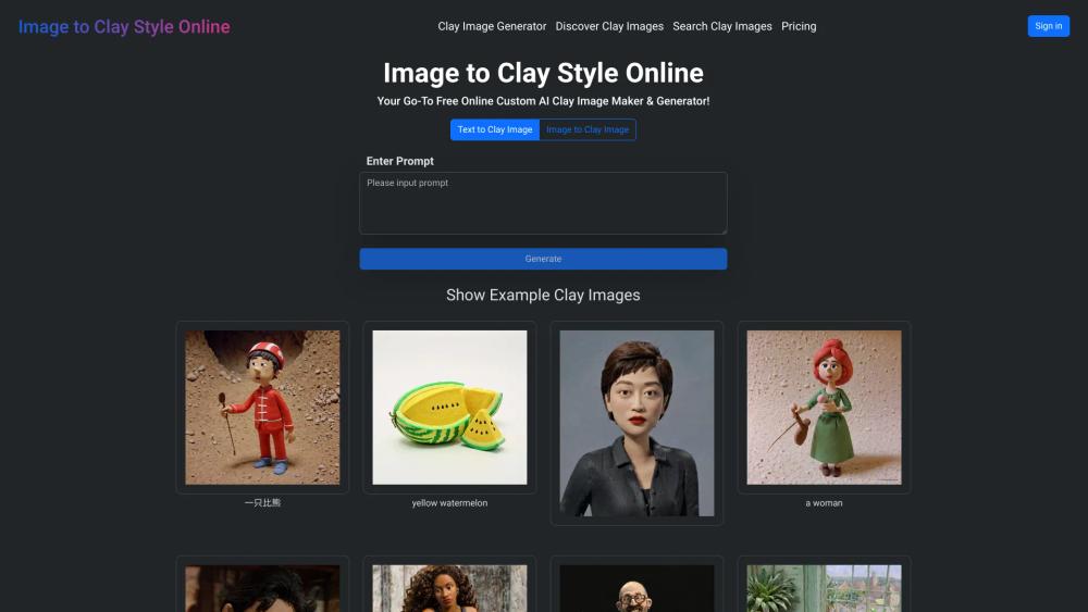 image for Free Image to Clay Style Online